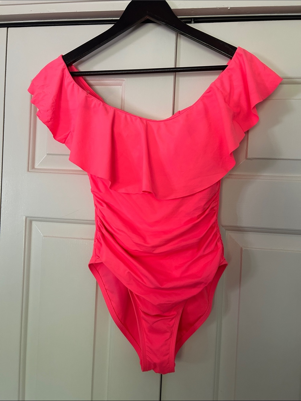 La Blanca 6 off shoulder one piece swimsuit